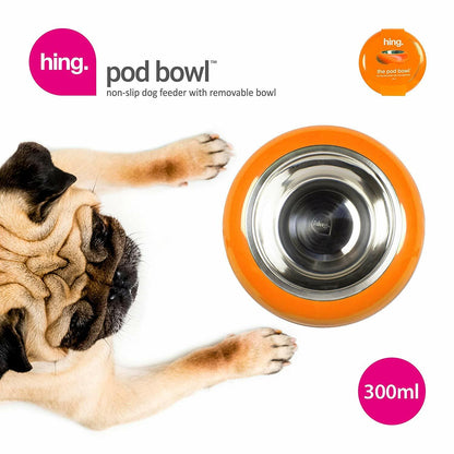 Dog Bowls Non Slip Stainless Steel Plastic Puppy Pet Food Water Feeding Bowl UK