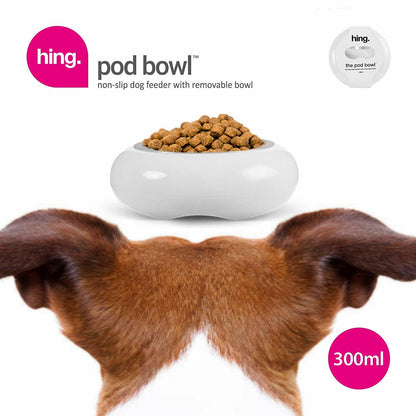 Dog Bowls Non Slip Stainless Steel Plastic Puppy Pet Food Water Feeding Bowl UK