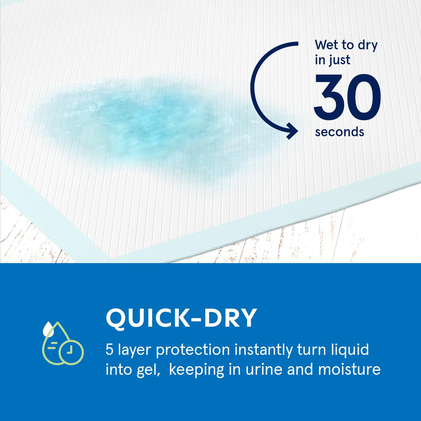 Pee Pads for Dog & Puppy Training [100-COUNT] Pet Potty Pads for Small Dogs 22" X 22" Leak-Proof Design - Quick-Dry Surface - Heavy Duty Absorbent Disposable Wee Pad - Dog & Puppy Products Bulk Pack