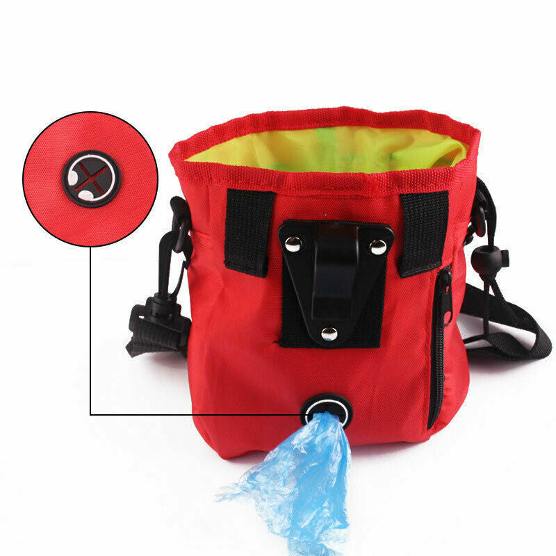 New Dog Training Treat Pouch Bag Pet Waist Bum Bags Belt Snack Treats Walking UK