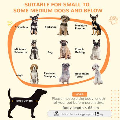 Pawhut Dog Crate Kennel Cage for Small Medium Dog, Indoor End Table, Grey