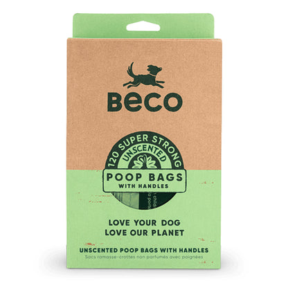 Beco Dog Poop Bags Poo Waste Sacks Unscented Degradable Strong Big Leak Proof