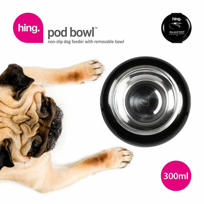 Dog Bowls Non Slip Stainless Steel Plastic Puppy Pet Food Water Feeding Bowl UK