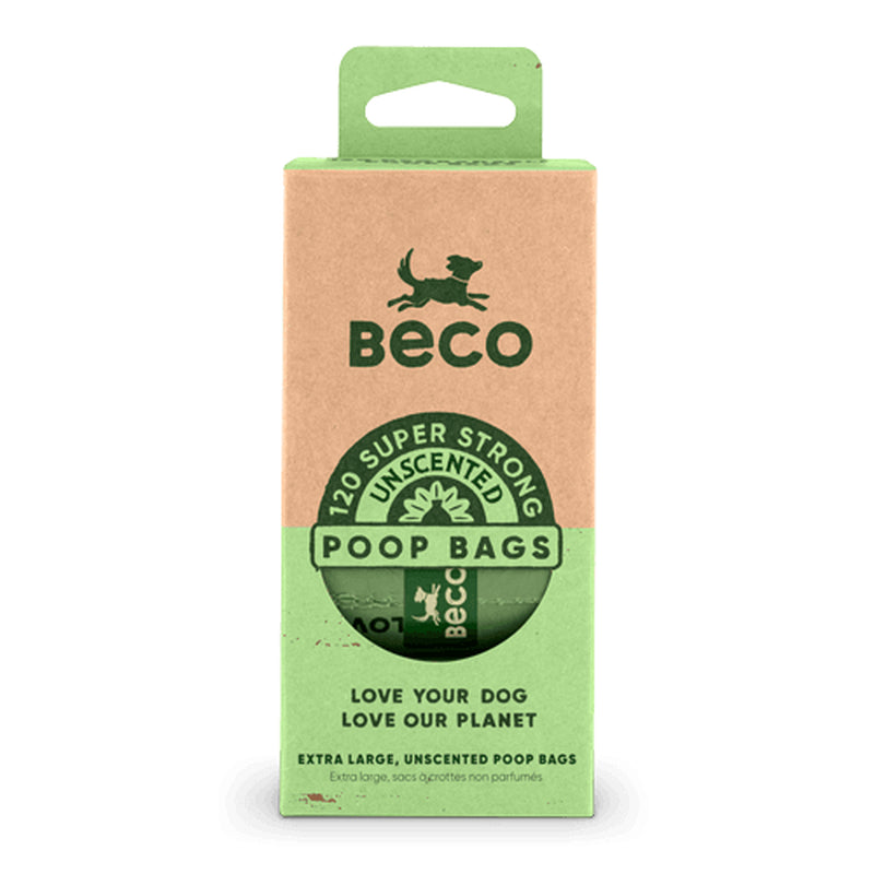 Beco Dog Poop Bags Poo Waste Sacks Unscented Degradable Strong Big Leak Proof