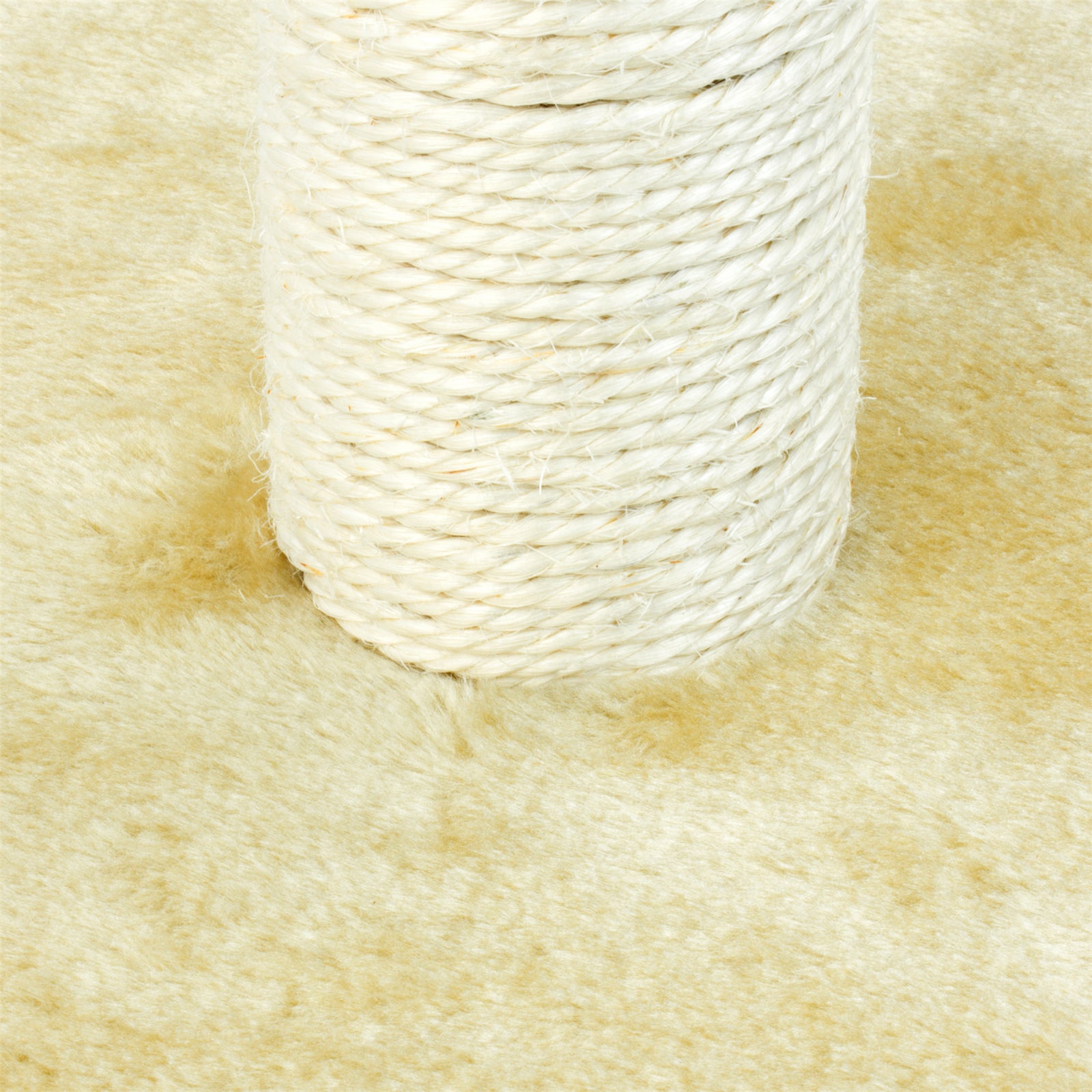 KCT LARGE BEIGE CAT SCRATCHING POST ACTIVITY TREE KITTEN CLIMBING TOWER POLE TOY