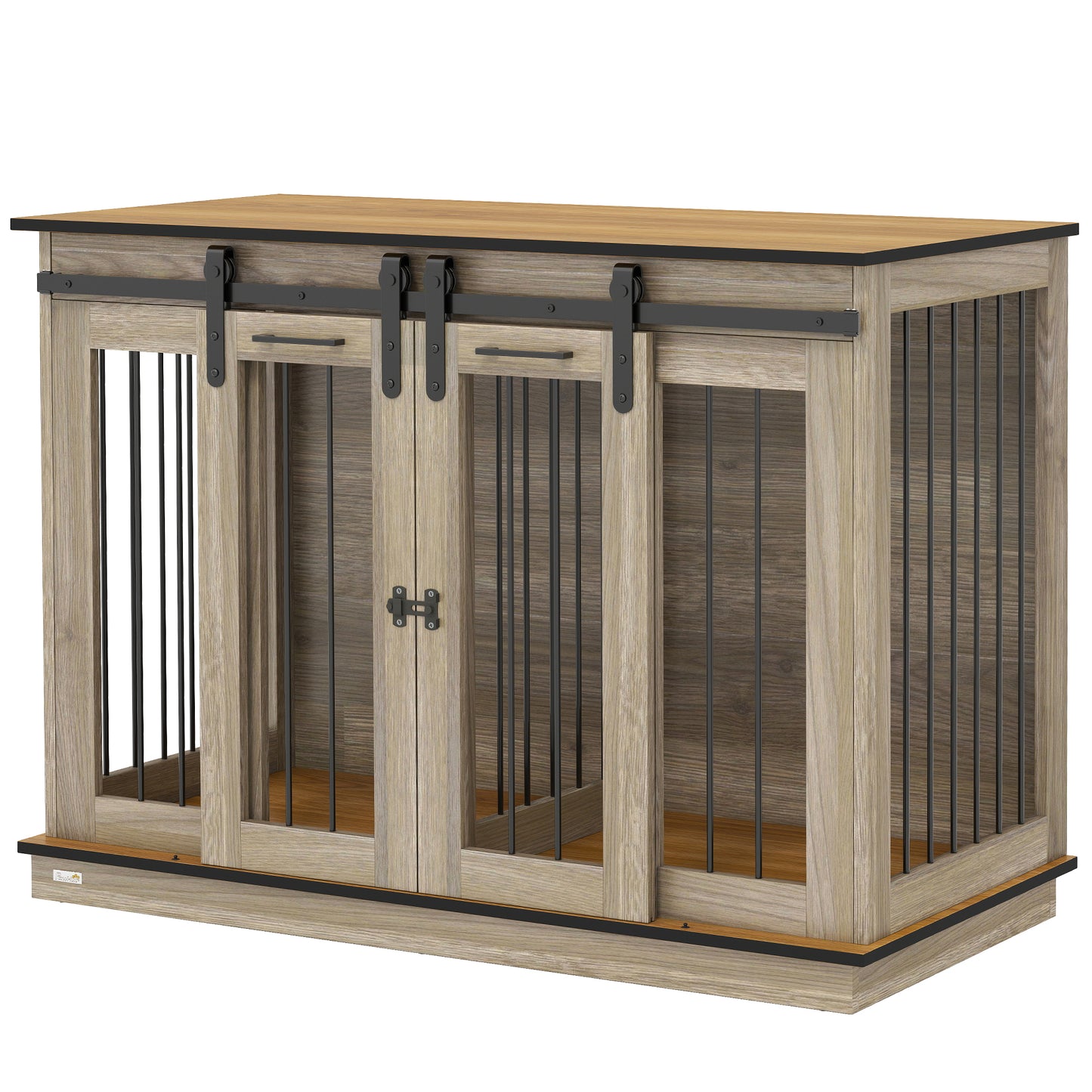 Dog Crate Furniture for Large Dog, Double Dog Cage for Small Dogs W/ Divider