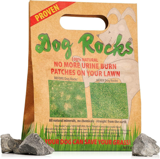 DOG ROCKS Water Feed Bowl Igneous Rock Stone Stop Pet Urine Lawn Grass Burn