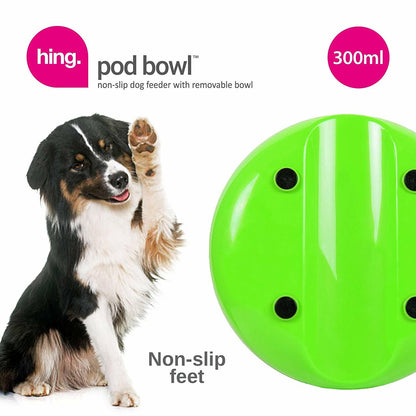 Dog Bowls Non Slip Stainless Steel Plastic Puppy Pet Food Water Feeding Bowl UK