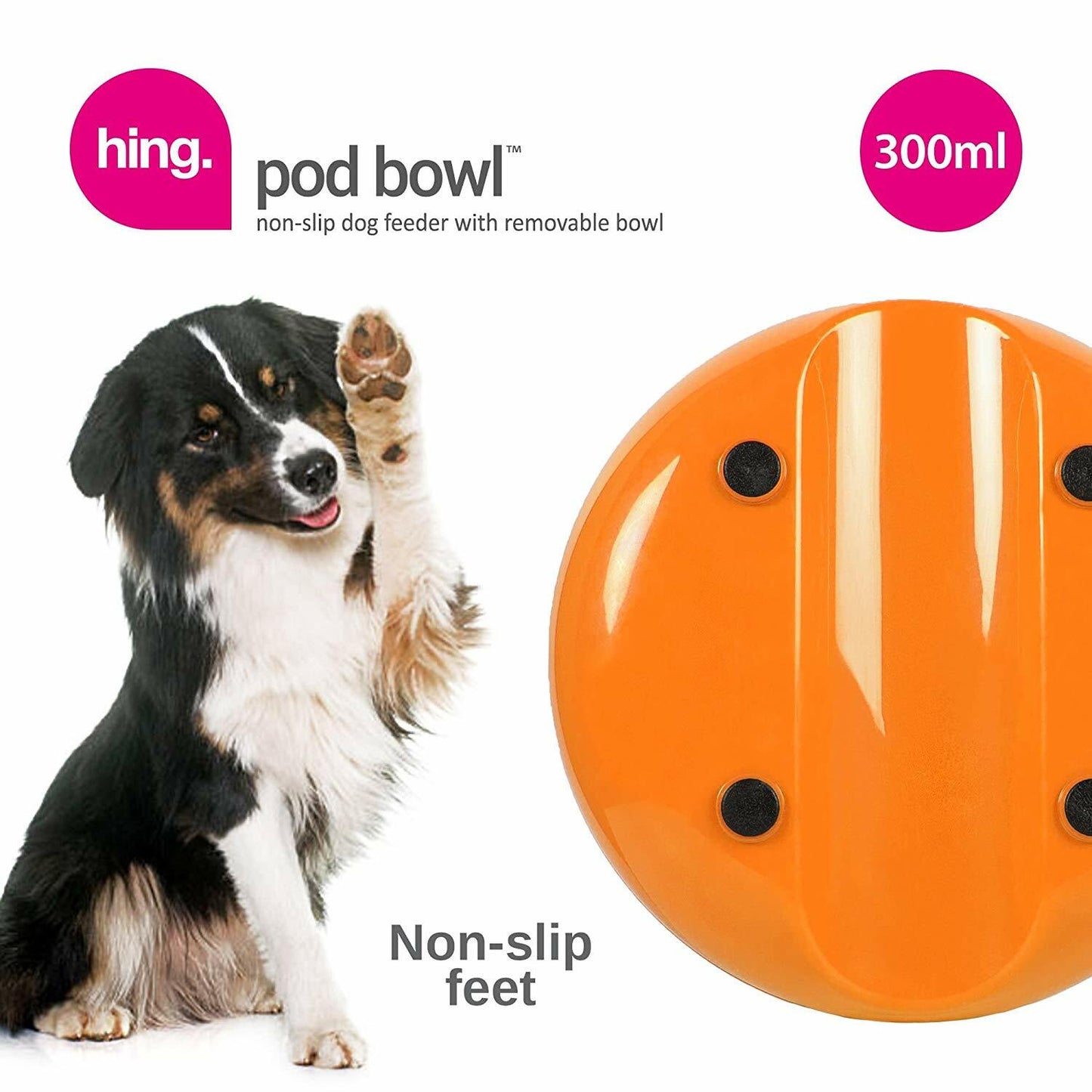 Dog Bowls Non Slip Stainless Steel Plastic Puppy Pet Food Water Feeding Bowl UK