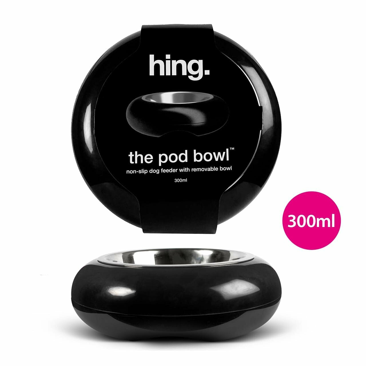 Dog Bowls Non Slip Stainless Steel Plastic Puppy Pet Food Water Feeding Bowl UK