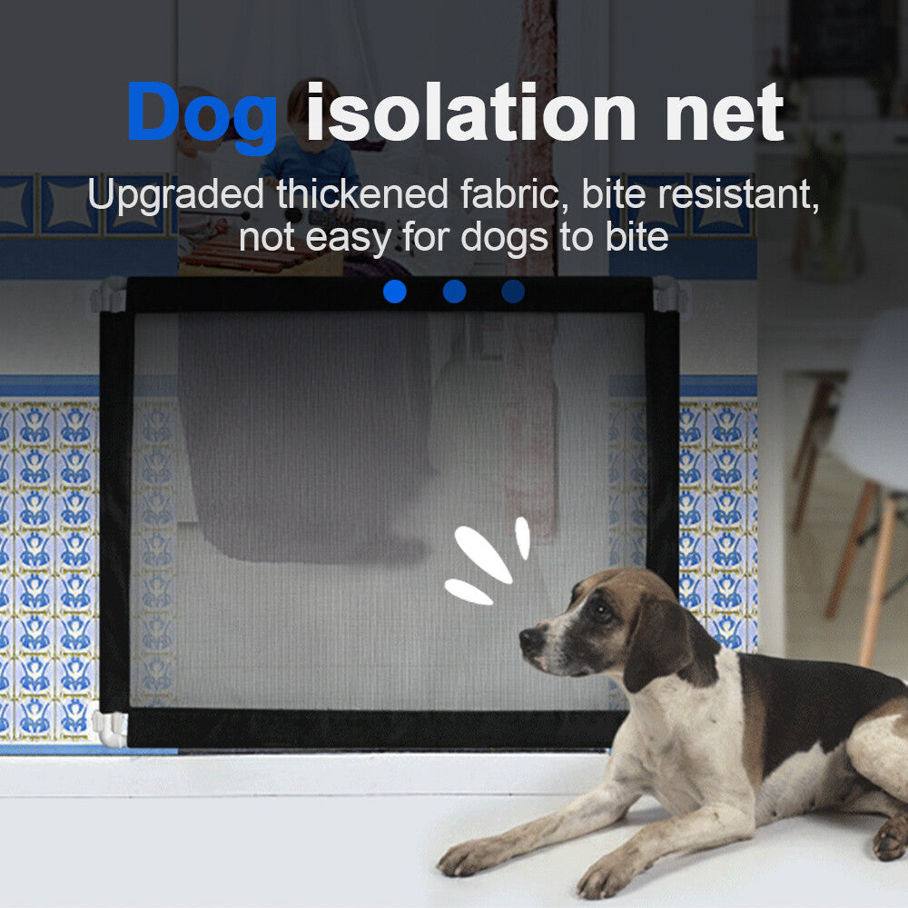 Pet Isolation Mesh No Drilling Safety Fences Net Portable Dog Cat Stair Door