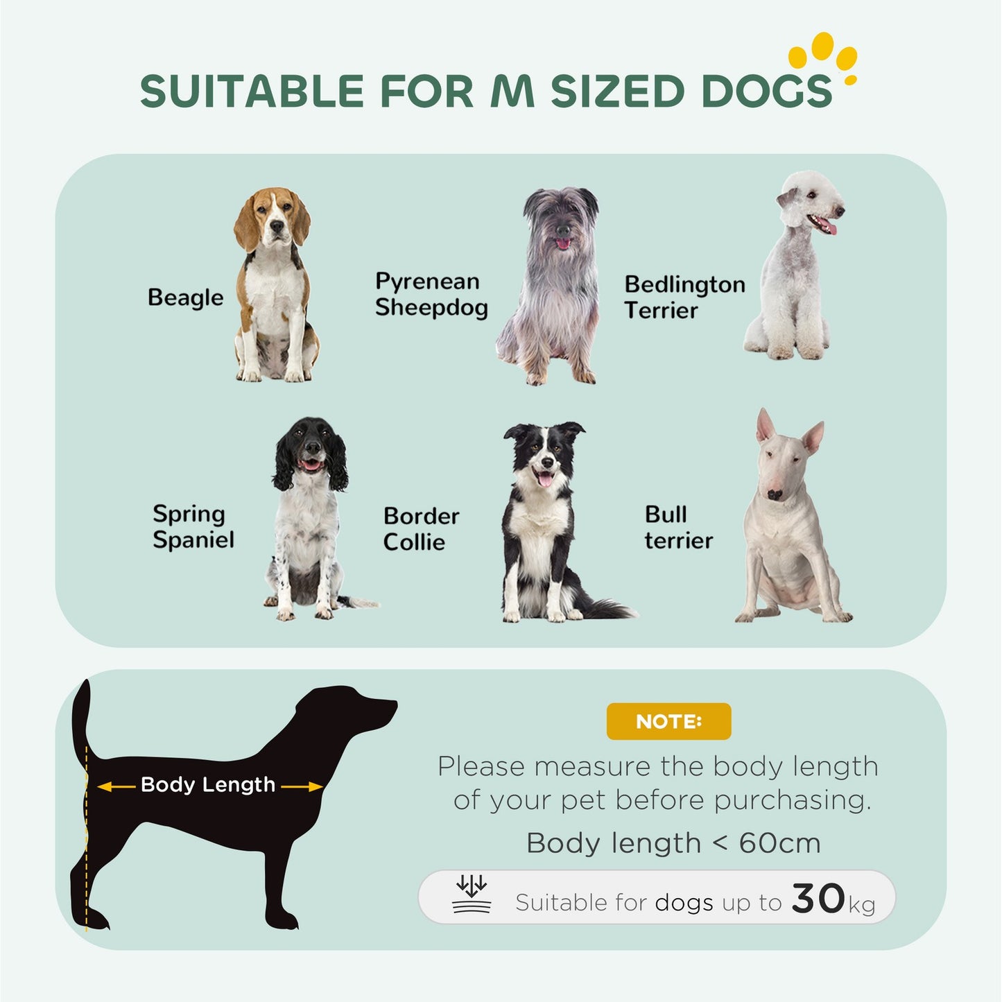 Pawhut Dog Crate with Two Doors, Tray, Soft Cushion, for Large Dogs, Black