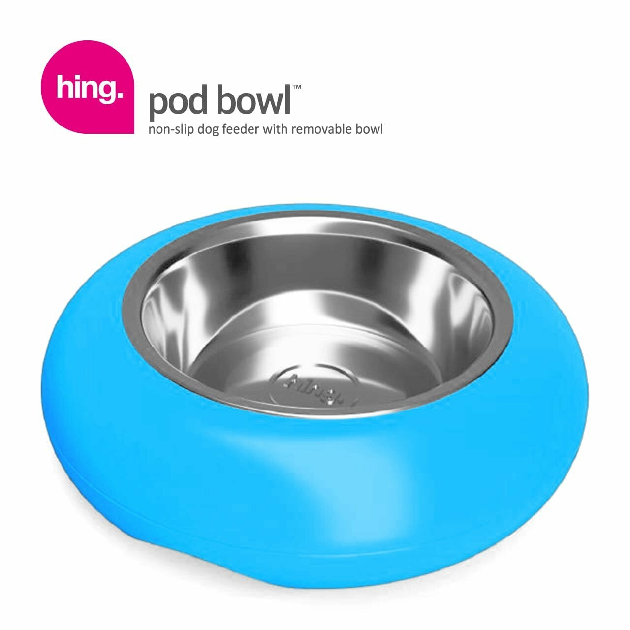 Dog Bowls Non Slip Stainless Steel Plastic Puppy Pet Food Water Feeding Bowl UK