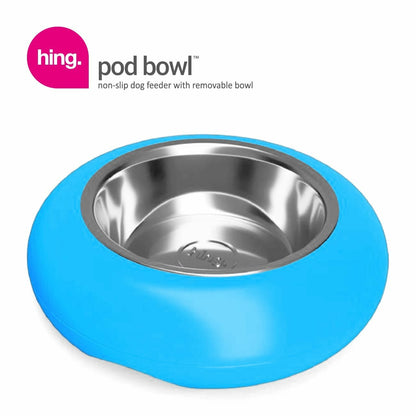 Dog Bowls Non Slip Stainless Steel Plastic Puppy Pet Food Water Feeding Bowl UK
