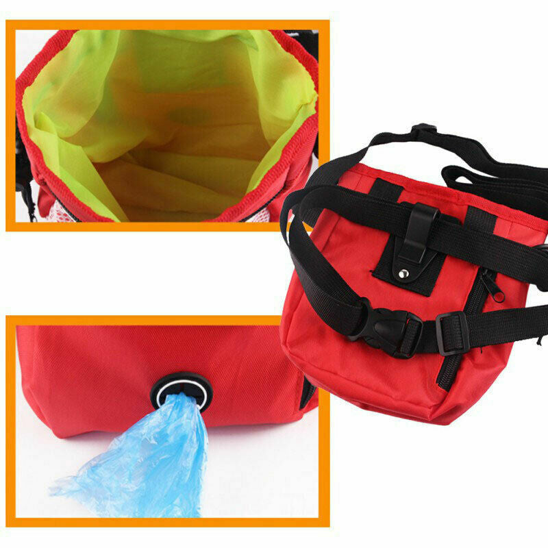 New Dog Training Treat Pouch Bag Pet Waist Bum Bags Belt Snack Treats Walking UK