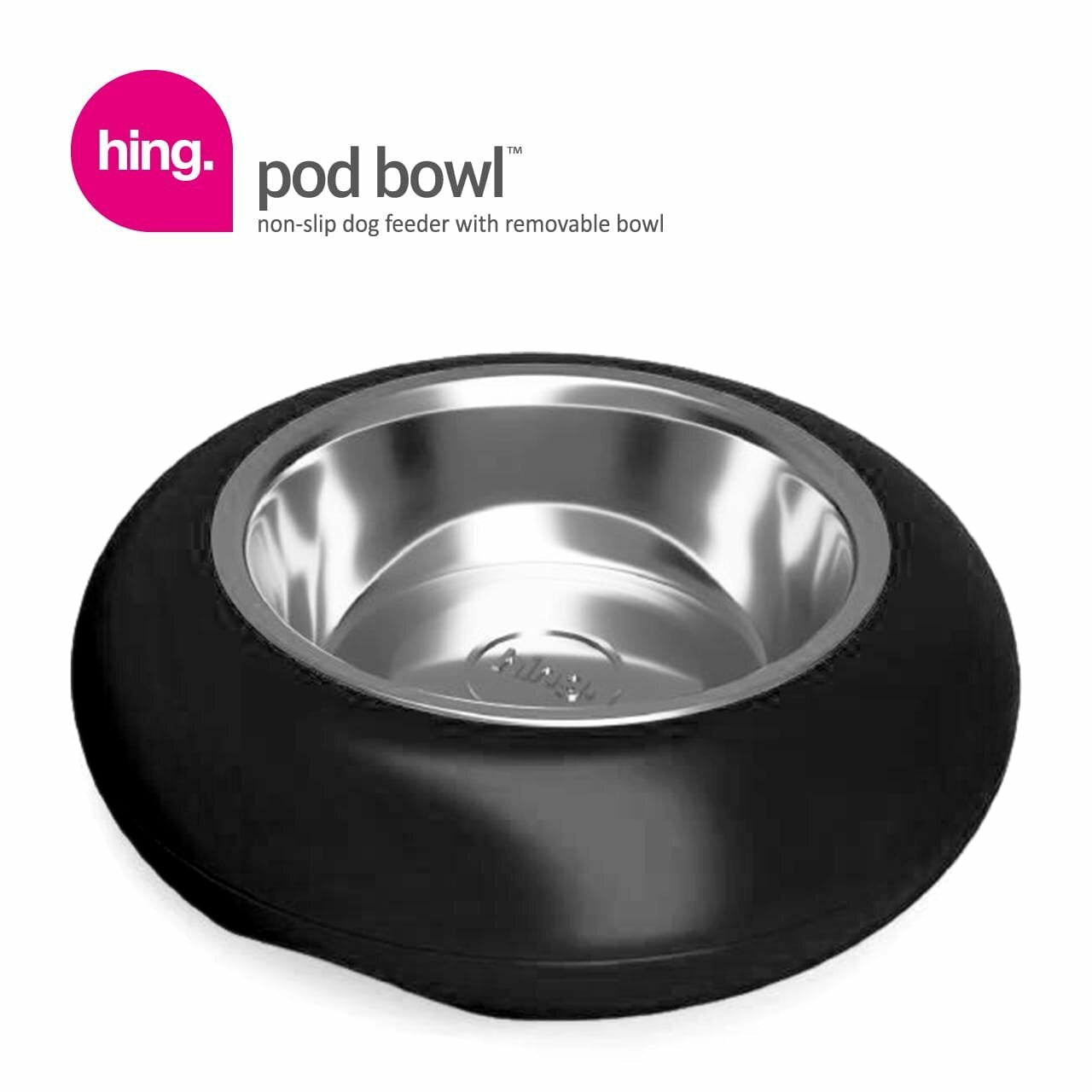 Dog Bowls Non Slip Stainless Steel Plastic Puppy Pet Food Water Feeding Bowl UK