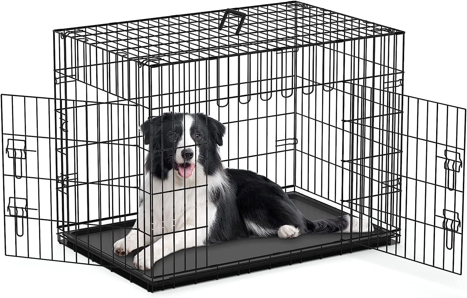 Dog Cage Puppy Training Crate Small Medium Large XL XXL Metal Cages Pet Carrier