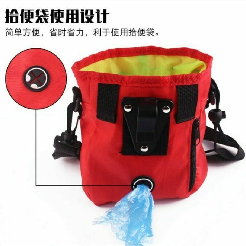 New Dog Training Treat Pouch Bag Pet Waist Bum Bags Belt Snack Treats Walking UK