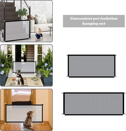 Pet Isolation Mesh No Drilling Safety Fences Net Portable Dog Cat Stair Door