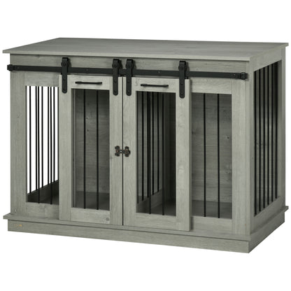 Dog Crate Furniture for Large Dog, Double Dog Cage for Small Dogs W/ Divider