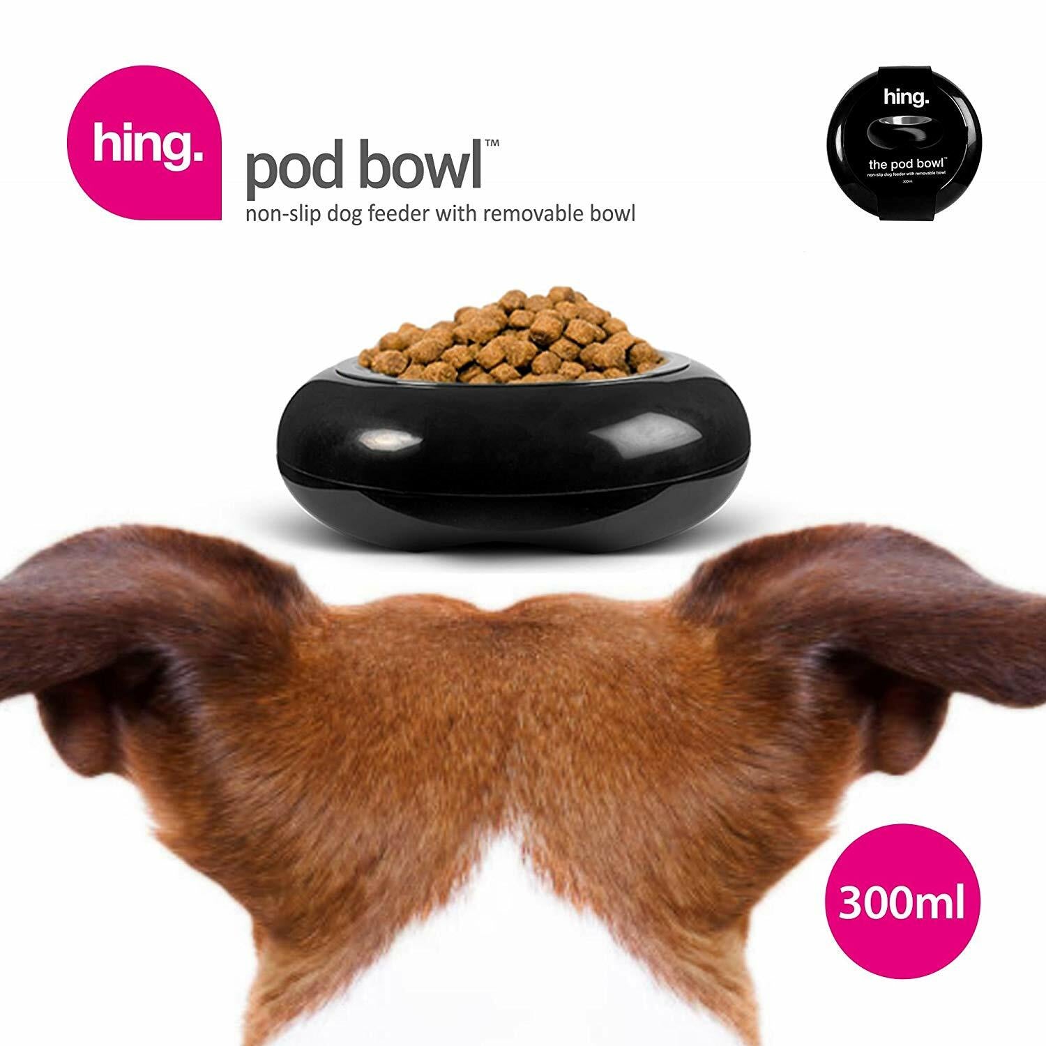 Dog Bowls Non Slip Stainless Steel Plastic Puppy Pet Food Water Feeding Bowl UK