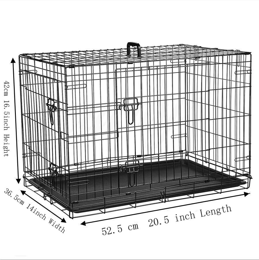 Dog Cage Puppy Training Crate Small Medium Large XL XXL Metal Cages Pet Carrier