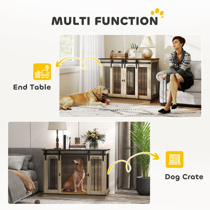 Dog Crate Furniture for Large Dog, Double Dog Cage for Small Dogs W/ Divider